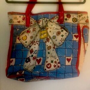 Adorable canvas Brighton travel bag.